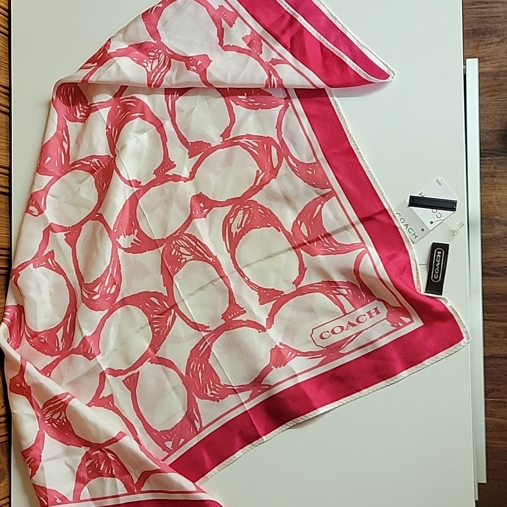 Coach silk square scarf